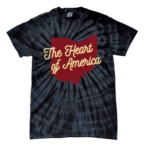 Ohio The Heart Of America State Tie-Dye T-Shirt