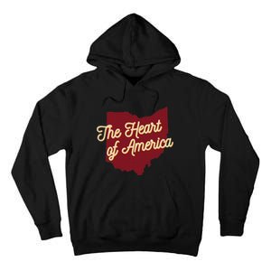 Ohio The Heart Of America State Tall Hoodie