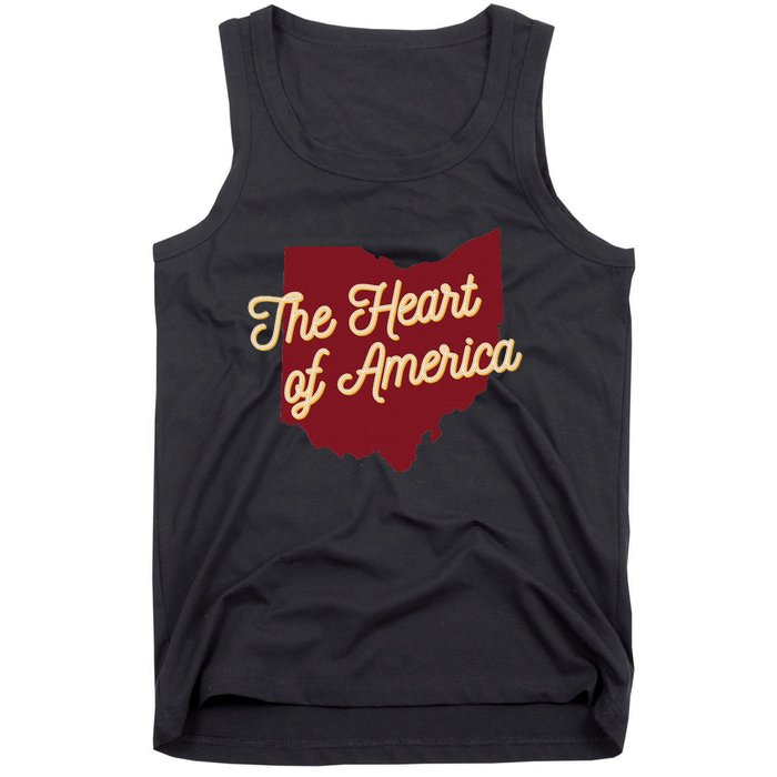 Ohio The Heart Of America State Tank Top