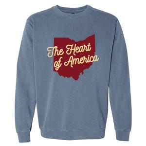 Ohio The Heart Of America State Garment-Dyed Sweatshirt