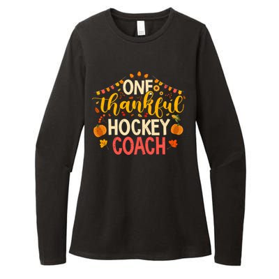 One Thankful Hockey Coach Thanksgiving Cute Fall Cute Gift Womens CVC Long Sleeve Shirt