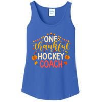 One Thankful Hockey Coach Thanksgiving Cute Fall Cute Gift Ladies Essential Tank