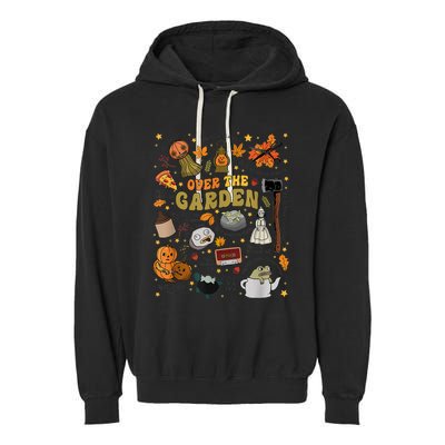 Over The Halloween Garden Wall Pumpkin Fall Thanksgiving Garment-Dyed Fleece Hoodie