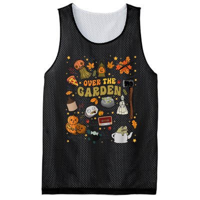 Over The Halloween Garden Wall Pumpkin Fall Thanksgiving Mesh Reversible Basketball Jersey Tank