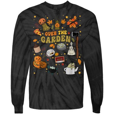 Over The Halloween Garden Wall Pumpkin Fall Thanksgiving Tie-Dye Long Sleeve Shirt