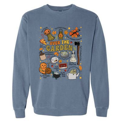 Over The Halloween Garden Wall Pumpkin Fall Thanksgiving Garment-Dyed Sweatshirt