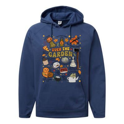 Over The Halloween Garden Wall Pumpkin Fall Thanksgiving Performance Fleece Hoodie