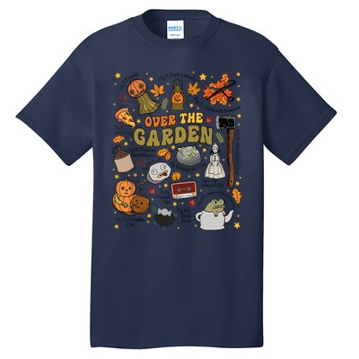 Over The Halloween Garden Wall Pumpkin Fall Thanksgiving Tall T-Shirt