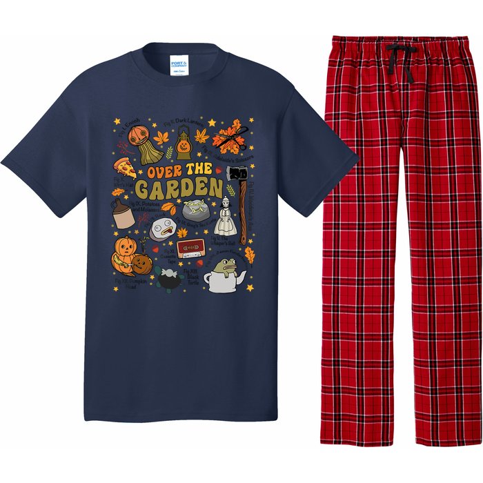 Over The Halloween Garden Wall Pumpkin Fall Thanksgiving Pajama Set