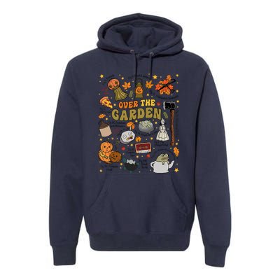 Over The Halloween Garden Wall Pumpkin Fall Thanksgiving Premium Hoodie