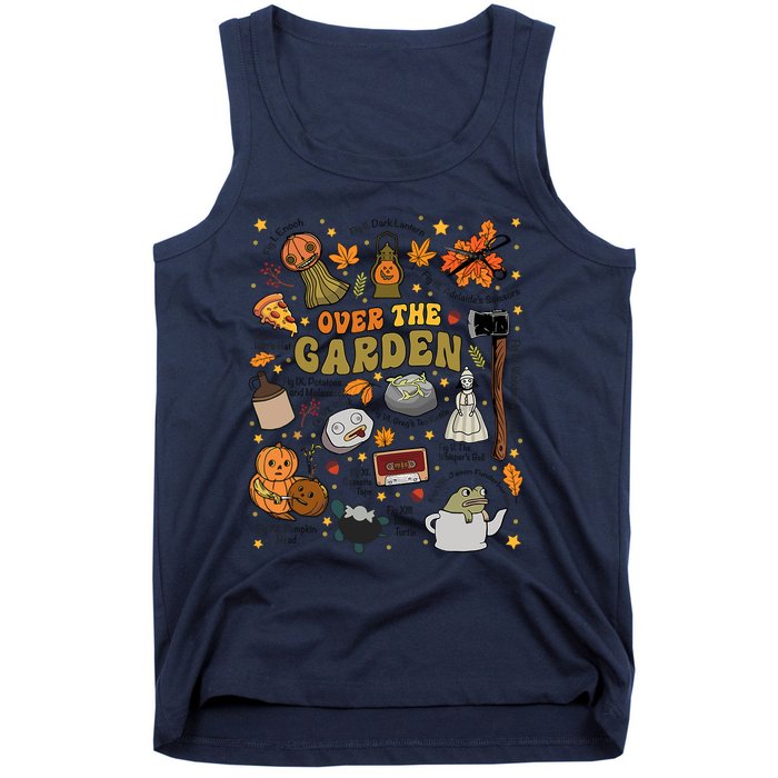 Over The Halloween Garden Wall Pumpkin Fall Thanksgiving Tank Top