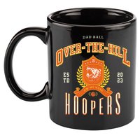 OVER THE HILL HOOPER Funny Fathers Day Basketball 11oz C Handle Ceramic Mug