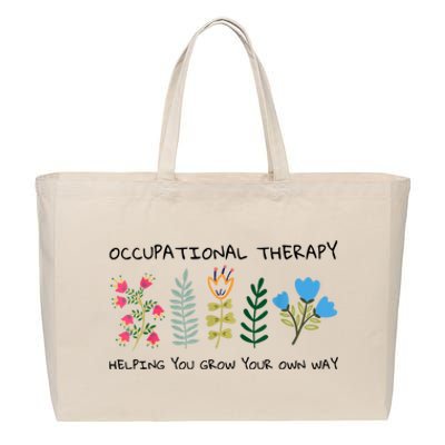 Occupational Therapy Helping You Grow Your Own Way Ot Cotton Canvas Jumbo Tote