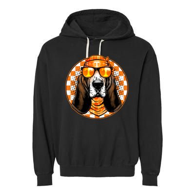Orange Tennessee Hound College Football Sports Fan Garment-Dyed Fleece Hoodie