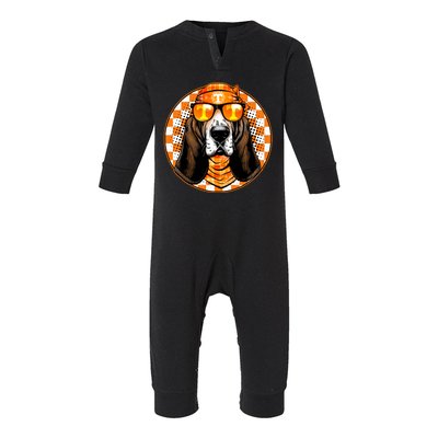 Orange Tennessee Hound College Football Sports Fan Infant Fleece One Piece