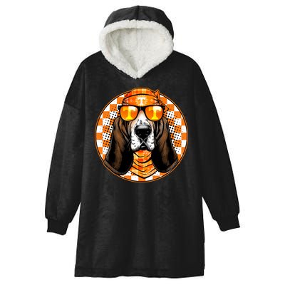 Orange Tennessee Hound College Football Sports Fan Hooded Wearable Blanket