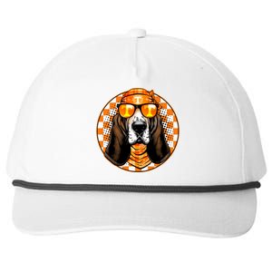 Orange Tennessee Hound College Football Sports Fan Snapback Five-Panel Rope Hat