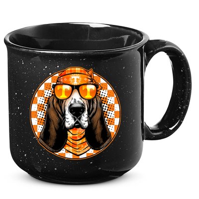 Orange Tennessee Hound College Football Sports Fan 15oz Campfire Ceramic Mug