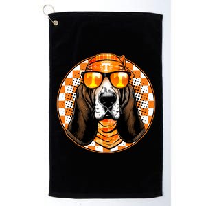 Orange Tennessee Hound College Football Sports Fan Platinum Collection Golf Towel