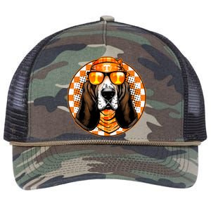 Orange Tennessee Hound College Football Sports Fan Retro Rope Trucker Hat Cap