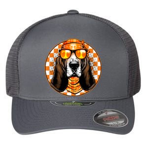 Orange Tennessee Hound College Football Sports Fan Flexfit Unipanel Trucker Cap