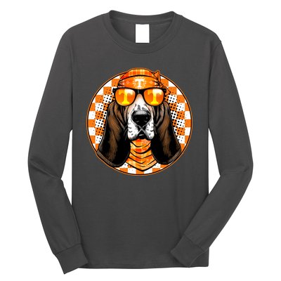 Orange Tennessee Hound College Football Sports Fan Long Sleeve Shirt