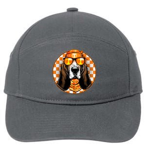 Orange Tennessee Hound College Football Sports Fan 7-Panel Snapback Hat