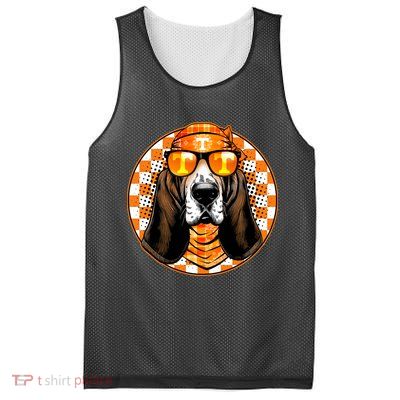 Orange Tennessee Hound College Football Sports Fan Mesh Reversible Basketball Jersey Tank