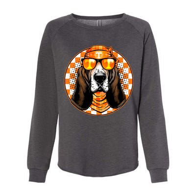 Orange Tennessee Hound College Football Sports Fan Womens California Wash Sweatshirt