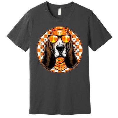 Orange Tennessee Hound College Football Sports Fan Premium T-Shirt