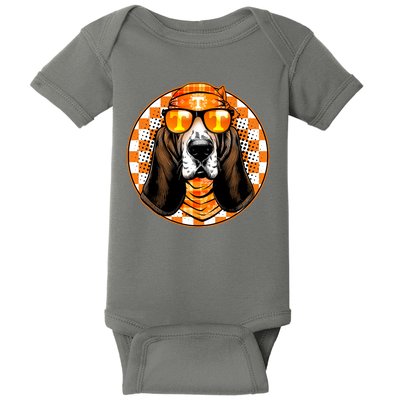 Orange Tennessee Hound College Football Sports Fan Baby Bodysuit