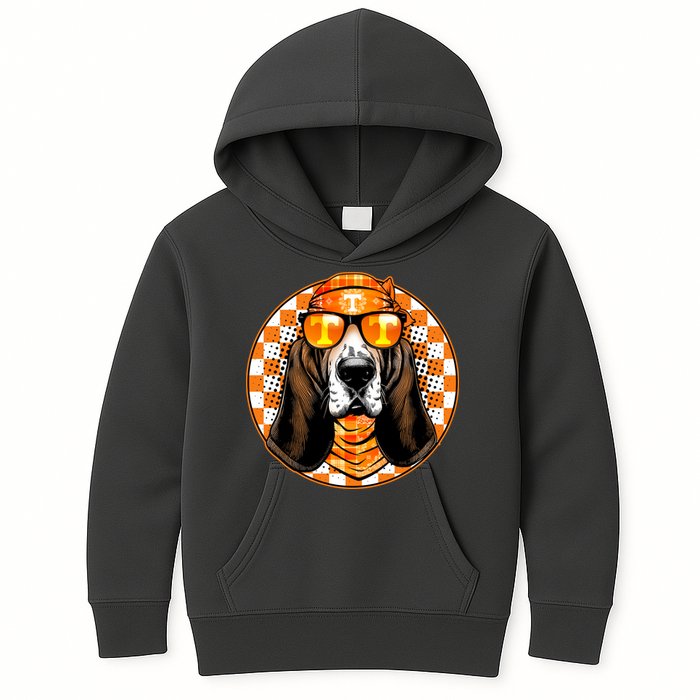 Orange Tennessee Hound College Football Sports Fan Kids Hoodie