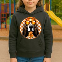 Orange Tennessee Hound College Football Sports Fan Kids Hoodie