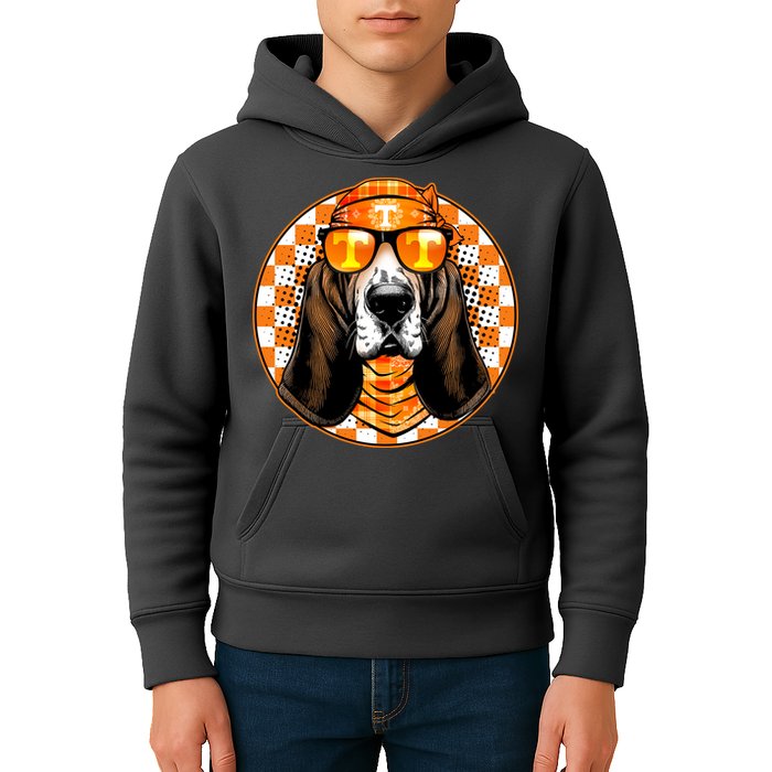 Orange Tennessee Hound College Football Sports Fan Kids Hoodie