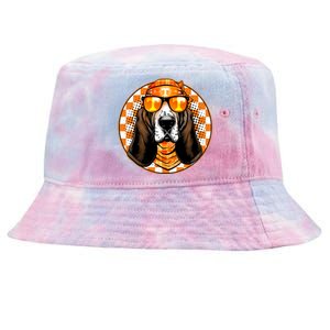 Orange Tennessee Hound College Football Sports Fan Tie-Dyed Bucket Hat