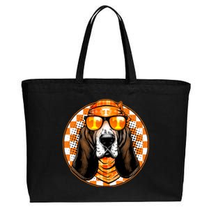 Orange Tennessee Hound College Football Sports Fan Cotton Canvas Jumbo Tote