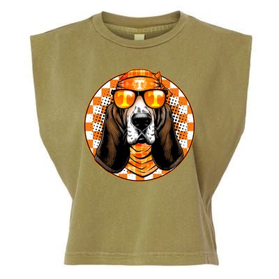 Orange Tennessee Hound College Football Sports Fan Garment-Dyed Women's Muscle Tee
