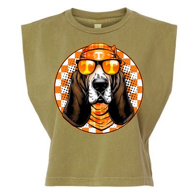 Orange Tennessee Hound College Football Sports Fan Garment-Dyed Women's Muscle Tee