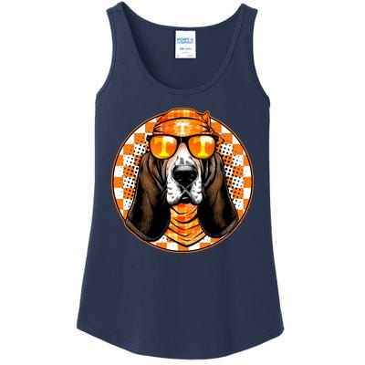 Orange Tennessee Hound College Football Sports Fan Ladies Essential Tank