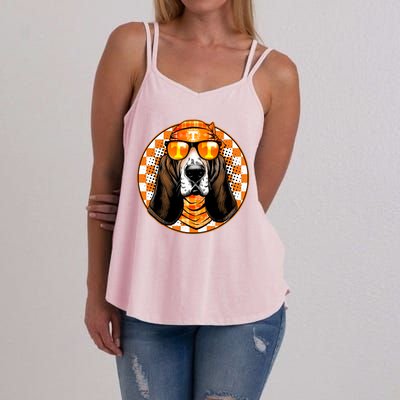 Orange Tennessee Hound College Football Sports Fan Women's Strappy Tank