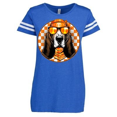 Orange Tennessee Hound College Football Sports Fan Enza Ladies Jersey Football T-Shirt