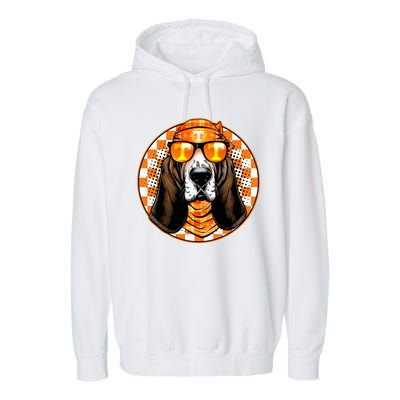 Orange Tennessee Hound College Football Sports Fan Garment-Dyed Fleece Hoodie