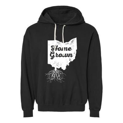 Ohio T Home Grown Roots Oh State Pride Garment-Dyed Fleece Hoodie