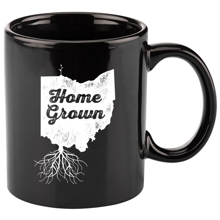 Ohio T Home Grown Roots Oh State Pride 11oz C Handle Ceramic Mug