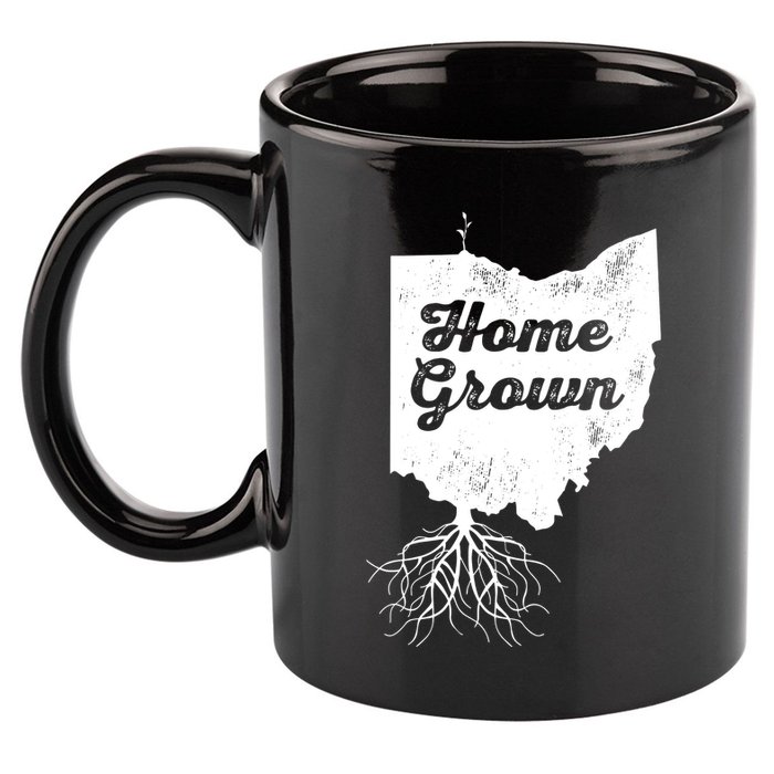 Ohio T Home Grown Roots Oh State Pride 11oz C Handle Ceramic Mug