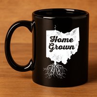 Ohio T Home Grown Roots Oh State Pride 11oz C Handle Ceramic Mug