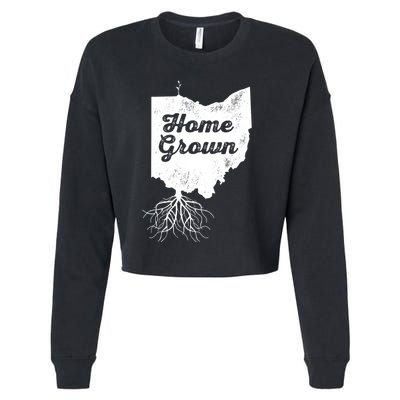 Ohio T Home Grown Roots Oh State Pride Cropped Pullover Crew