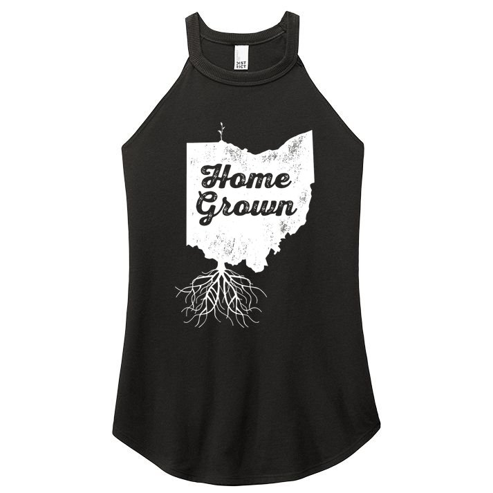 Ohio T Home Grown Roots Oh State Pride Women's Perfect Tri Rocker Tank