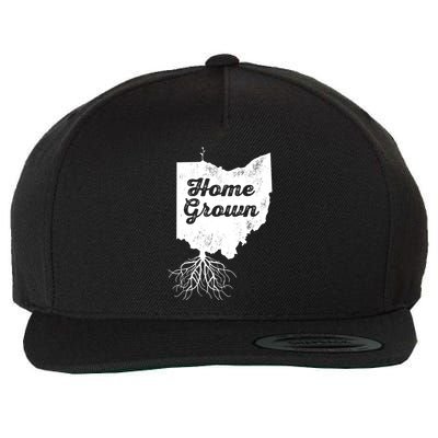 Ohio T Home Grown Roots Oh State Pride Wool Snapback Cap