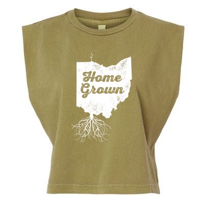 Ohio T Home Grown Roots Oh State Pride Garment-Dyed Women's Muscle Tee